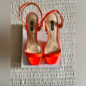 Nine West Bright Orange Heels